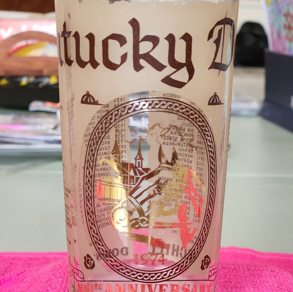 1974 ERROR Kentucky DERBY Glass